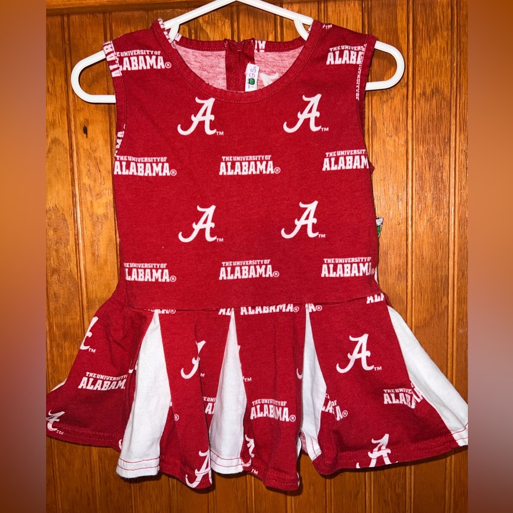 Toddler Alabama Roll Tide Dress Size 2T Saralynn Togs
